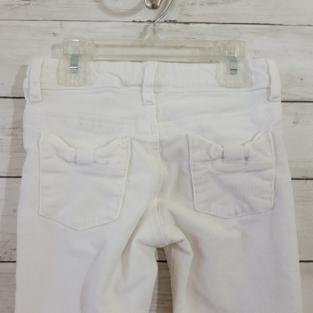Little Girls Gymboree Cords Corduroy Jeans in White Size 5 - Picture 7 of 11